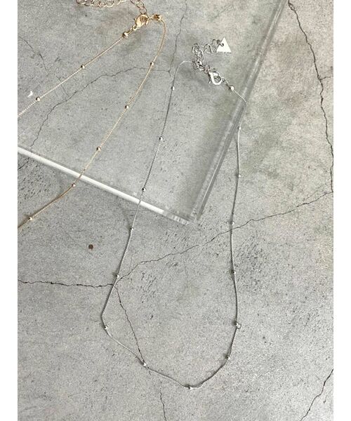 EMODA（エモダ）の「スィンチェーンネックレス（ネックレス・レディース・シルバー/ゴールド・FREE）」の2枚目の写真