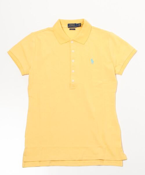 POLO RALPH LAUREN(ポロ ラルフ ローレン)の「スリム フィット ストレッチ ポロシャツ(ポロシャツ・レディース・イエロー・L/M/S/XL/XS)」の7枚目の写真