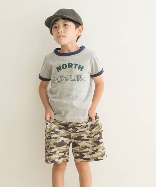 URBAN RESEARCH DOORS(アーバンリサーチドアーズ)の「リンガーロゴTシャツ(KIDS)(Tシャツ/カットソー・キッズ・オートミール/グレー系その他・150/105/120/135)」の8枚目の写真