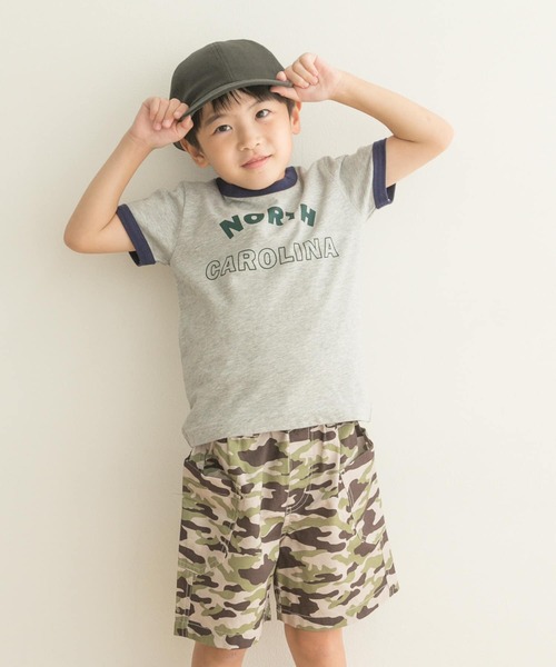 URBAN RESEARCH DOORS(アーバンリサーチドアーズ)の「リンガーロゴTシャツ(KIDS)(Tシャツ/カットソー・キッズ・オートミール/グレー系その他・150/105/120/135)」の10枚目の写真