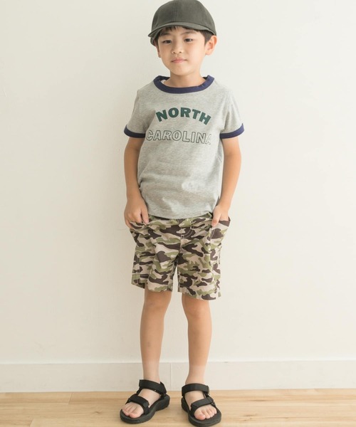 URBAN RESEARCH DOORS(アーバンリサーチドアーズ)の「リンガーロゴTシャツ(KIDS)(Tシャツ/カットソー・キッズ・オートミール/グレー系その他・150/105/120/135)」の12枚目の写真