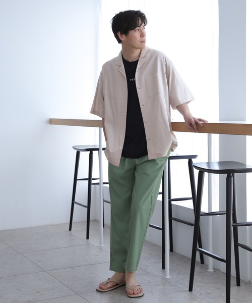 LAKOLE（ラコレ）の「リネンMIXイージーパンツ / 277844（その他パンツ・メンズ・ライトグリーン/ベージュ/ネイビー/ブラック・SMALL/LARGE/X-LARGE/MEDIUM）」の6枚目の写真