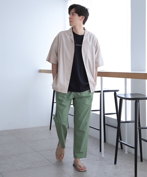 LAKOLE（ラコレ）の「リネンMIXイージーパンツ / 277844（その他パンツ・メンズ・ライトグリーン/ベージュ/ネイビー/ブラック・SMALL/LARGE/X-LARGE/MEDIUM）」の11枚目の写真