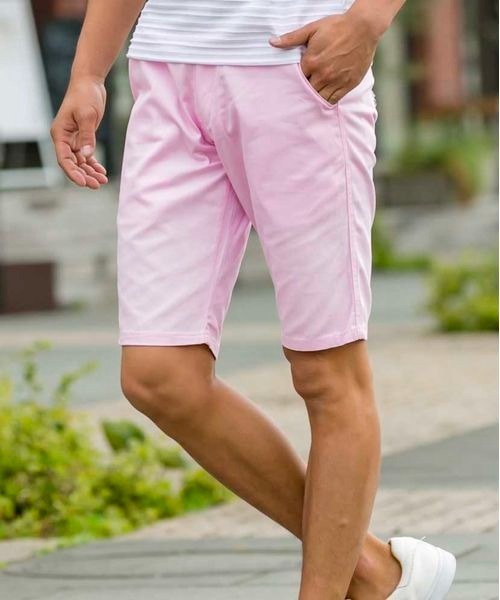 JILL BLAZE（ジルブレイズ）の「コットンツイル スマートシルエット カラーショーツ（チノパンツ・メンズ・ホワイト/チャコールグレー/ブラック/ベージュ/ネイビー/レッド/オリーブ/サックスブルー/オレンジ/キナリ/ライトピンク/マスタード/ライトイエロー/グリーン/ミント・LL/M/L）」の13枚目の写真