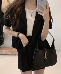 DAY CLOSET | レディース カジュアルジャケット+スカート セットアップ上下2点セット(テーラードジャケット)