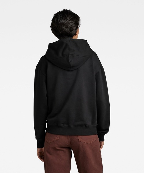 G-STAR(ジースター)の「RAW GRAPHIC HOODED SWEATER/グラフィック/ロゴパーカー/(パーカー・レディース・ダークブラック/ピンク・MEDIUM/SMALL/LARGE/X-SMALL)」の4枚目の写真