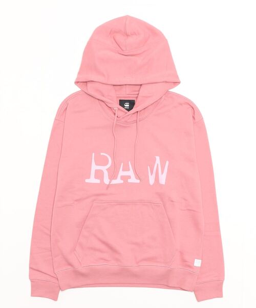 G-STAR(ジースター)の「RAW GRAPHIC HOODED SWEATER/グラフィック/ロゴパーカー/(パーカー・レディース・ダークブラック/ピンク・MEDIUM/SMALL/LARGE/X-SMALL)」の14枚目の写真