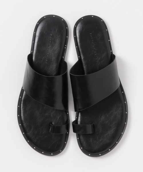 SENSE OF PLACE by URBAN RESEARCH（センスオブプレイスバイアーバンリサーチ）の「フェイクレザースタッズトングサンダル（サンダル・メンズ・ブラック/グリーン・LARGE/MEDIUM）」の11枚目の写真