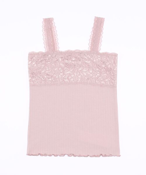 PROPORTION BODY DRESSING（プロポーションボディドレッシング）の「レーステレコキャミソール（その他アンダーウェア/インナー・レディース・ホワイト/ブラック/グレー/ピンク・FREE）」の4枚目の写真