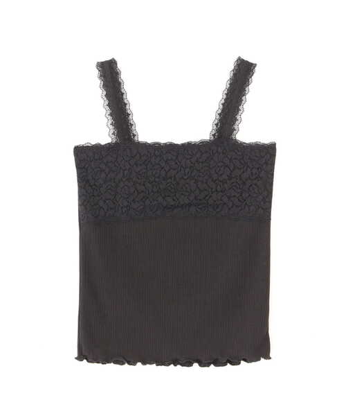 PROPORTION BODY DRESSING（プロポーションボディドレッシング）の「レーステレコキャミソール（その他アンダーウェア/インナー・レディース・ホワイト/ブラック/グレー/ピンク・FREE）」の16枚目の写真