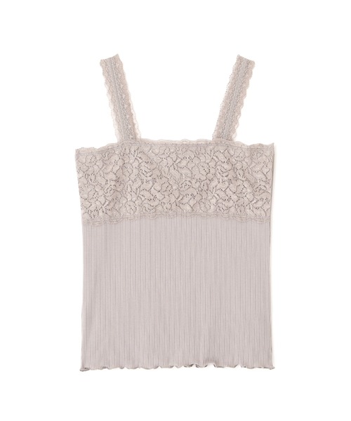PROPORTION BODY DRESSING（プロポーションボディドレッシング）の「レーステレコキャミソール（その他アンダーウェア/インナー・レディース・ホワイト/ブラック/グレー/ピンク・FREE）」の9枚目の写真