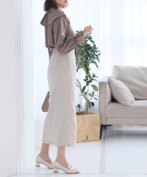 VIVIAN(ヴィヴィアン)の「スクエアトゥビット付きローファーパンプス(パンプス・レディース・ブラック/ブラウン/グレー系その他7/アイボリー/グリーン/グレー/ライトグレー/ブラック系その他/ワンウォッシュ/ブラウン系カモフラージュ・LL/S/M/L/SS/XL)」の14枚目の写真