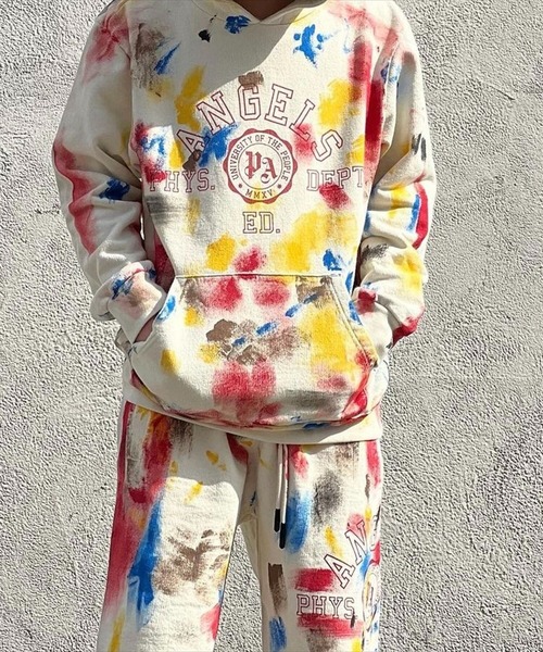 Palm Angels(パームエンジェルス)の「PalmAngels/パームエンジェルス/PAINTED COLLEGE HOODIE/ペンテッドカレッジフーディー パーカー(パーカー・メンズ・ホワイト系2・L/XL/M)」の7枚目の写真