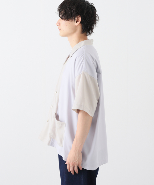JOURNAL STANDARD(ジャーナルスタンダード)の「オープンカラー クレイジー 半袖シャツ(シャツ/ブラウス・メンズ・グレー系その他/アイボリー/シャーベット/イエロー・MEDIUM/LARGE)」の7枚目の写真