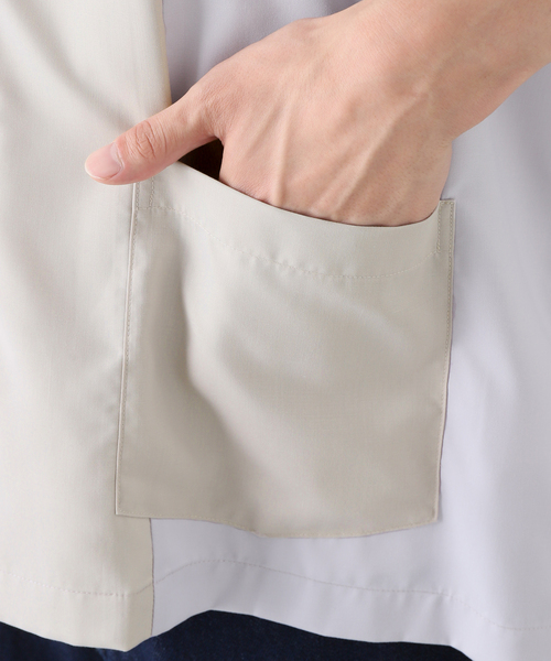 JOURNAL STANDARD(ジャーナルスタンダード)の「オープンカラー クレイジー 半袖シャツ(シャツ/ブラウス・メンズ・グレー系その他/アイボリー/シャーベット/イエロー・MEDIUM/LARGE)」の16枚目の写真