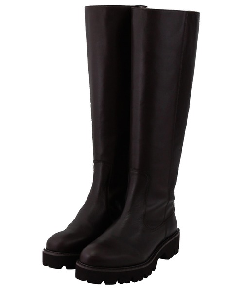 HIMIKO（ヒミコ）の「【Made in Japan】【撥水】トラックソールロングブーツ/621408（ブーツ・レディース・ブラック/ダークブラウン/アイボリー/グレー・22.5cm/23.5cm/24.5cm/23.0cm/24.0cm/25.0cm/25.5cm/22.0cm/26.0cm/21.5cm）」の12枚目の写真