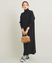 BEAUTY&YOUTH UNITED ARROWS | ミラノリブ タートルネックニットワンピース -ウォッシャブル-(ワンピース)