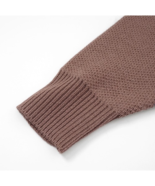 flower（フラワー）の「クラシカルフラワリーニット（カーディガン/ボレロ・レディース・ブラウン/グリーン・FREE）」の12枚目の写真