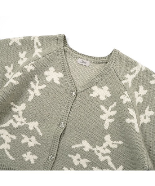 flower（フラワー）の「クラシカルフラワリーニット（カーディガン/ボレロ・レディース・ブラウン/グリーン・FREE）」の16枚目の写真