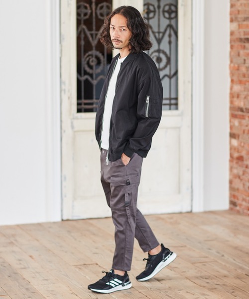 CAMBIO（カンビオ）の「mj8775-Stretch German Cloth MA-1 ジャケット
