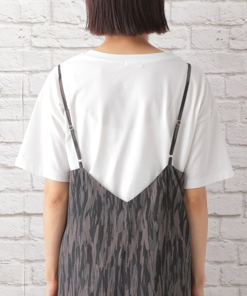 LEPSIM（レプシィム）の「プリントパターンキャミワンピース　123417（ワンピース・レディース・ブラック/ブラウン・FREE）」の13枚目の写真