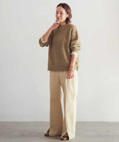 【kana】ノンブルアンペール スパンコール ニット NOMBRE IMPAIR（ノンブルアンペール）の「スパンコール引き揃え