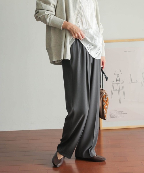 URBAN RESEARCH DOORS（アーバンリサーチドアーズ）の「ライトダブルクロスイージーパンツ（その他パンツ・レディース・チャコールグレー/オレンジ・SMALL/MEDIUM）」の21枚目の写真