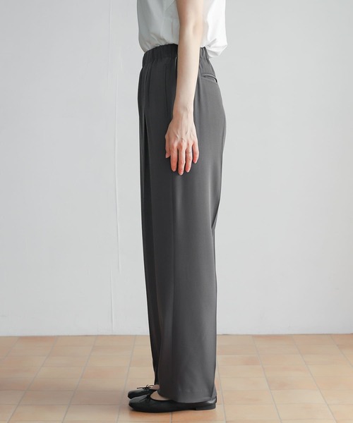 URBAN RESEARCH DOORS（アーバンリサーチドアーズ）の「ライトダブルクロスイージーパンツ（その他パンツ・レディース・チャコールグレー/オレンジ・SMALL/MEDIUM）」の5枚目の写真