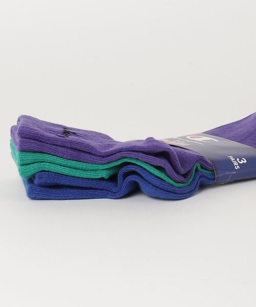 Champion(チャンピオン)の「【Champion/チャンピオン】メンズ 【3足組】クォーターレングスソックス【ノンパイル】(ソックス/靴下・メンズ・その他8・MEDIUM)」の4枚目の写真