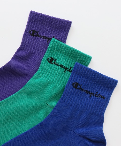 Champion(チャンピオン)の「【Champion/チャンピオン】メンズ 【3足組】クォーターレングスソックス【ノンパイル】(ソックス/靴下・メンズ・その他8・MEDIUM)」の2枚目の写真