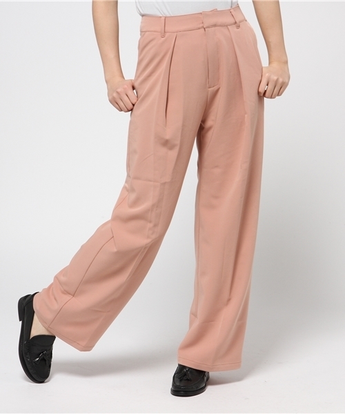 CIAOPANIC（チャオパニック）の「【Ciaopanic】　BigワイドタックPT（その他パンツ・レディース・グレー/ピンクベージュ/ブラック・FREE）」の3枚目の写真