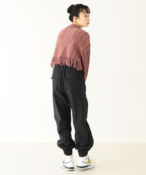 BEAMS BOY（ビームスボーイ）の「BEAMS BOY / カスリ フリンジ カーディガン（カーディガン/ボレロ・レディース・グリーン/クリーム/バイオレット・ONE SIZE）」の18枚目の写真