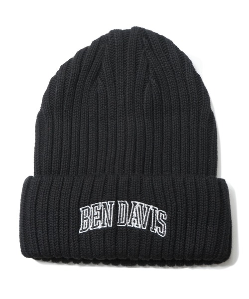 BEN DAVIS（ベンデイビス）の「《BEN DAVIS》COLLEGE KNIT CAP（ニットキャップ/ビーニー・レディース・ブラック×レッド/ネイビー/オフホワイト/ブラック×グリーン/ブラック×ホワイト/ヘザーグレー/ブラック×イエロー/ワインレッド/ダークグリーン/モカ/ブラック系その他・FREE）」の3枚目の写真
