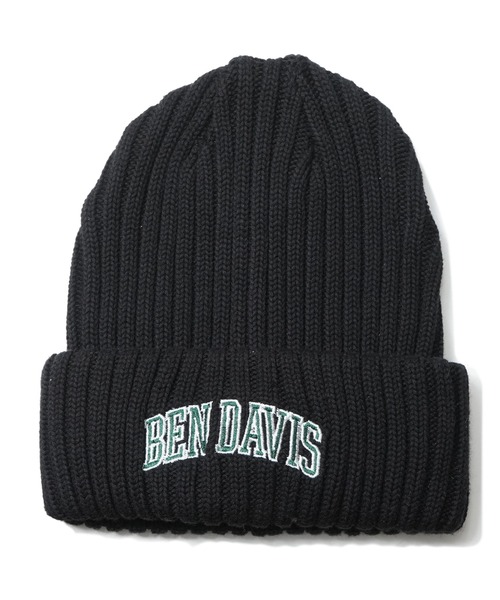 BEN DAVIS（ベンデイビス）の「《BEN DAVIS》COLLEGE KNIT CAP（ニットキャップ/ビーニー・レディース・ブラック×レッド/ネイビー/オフホワイト/ブラック×グリーン/ブラック×ホワイト/ヘザーグレー/ブラック×イエロー/ワインレッド/ダークグリーン/モカ/ブラック系その他・FREE）」の6枚目の写真