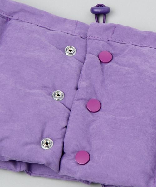 JEANASIS（ジーナシス）の「ダウンフウスヌード/352685（ネックウォーマー/スヌード・レディース・パープル/ホワイト系その他・FREE）」の4枚目の写真