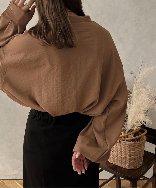 apres jour clair（アプレジュールクレア）の「【apres jour clair】袖ボリュームバンドカラーシャツ【ZOZOTOWN限定アイテム】（シャツ/ブラウス・レディース・アイボリー/ブラウン系その他/オフホワイト/ベージュ・フリー/X-LARGE）」の21枚目の写真