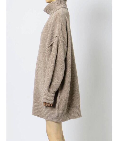 MURUA（ムルーア）の「モールオーバーニットワンピース（ワンピース・レディース・ブラック/カーキ/モカ・FREE）」の12枚目の写真