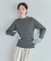 feepur | 【ハンドウォッシャブル】バイカラースリットリブニット(ニット/セーター)