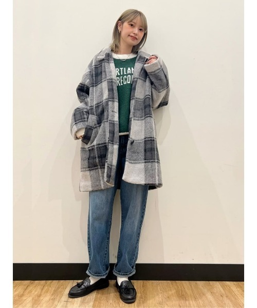 HONEYSUCKLE ROSE（ハニーサックルローズ）の「【HONEYSUCKLE ROSE】ロゴニットプルオーバー（ニット/セーター・レディース・パープル/オフホワイト/グリーン・L/M）」の22枚目の写真