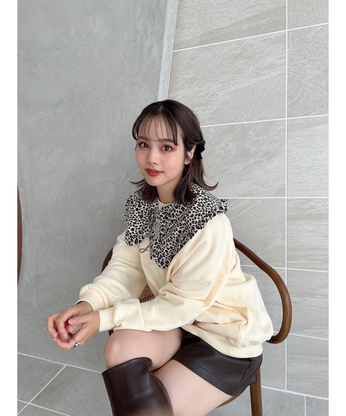 JUMELLE（ジュメロ）の「アニマルフリルカラー（付け襟・レディース・ブラック・FREE）」の8枚目の写真