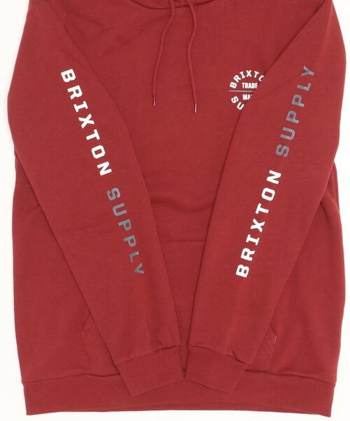 BRIXTON(ブリクストン)の「【BRIXTON】OATH VI HOOD(パーカー・メンズ・ブラック/レッド・X-LARGE/LARGE/MEDIUM)」の4枚目の写真