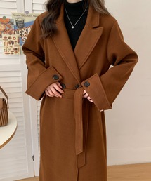 バックスリットオーバーサイズロングチェスターコート