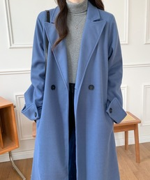 バックスリットオーバーサイズロングチェスターコート