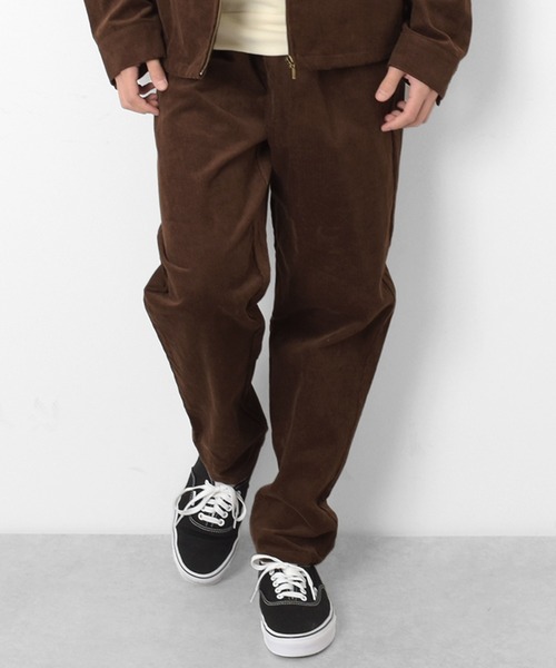 GLAZOS（グラソス）の「[ワイドテーパード]コーデュロイ・テーパードパンツ【セットアップ対応】（その他パンツ・キッズ・エンジ/ネイビー/ブラウン・140cm/170cm/150cm/160cm）」の2枚目の写真