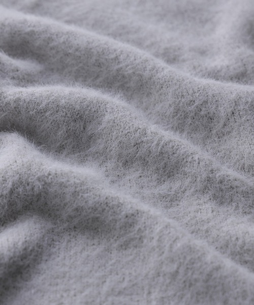 Fashion Letter（ファッションレター）の「シャギーヤーンショートプルオーバー（ニット/セーター・レディース・アイボリー/グレイッシュベージュ/グリーン/パープル/ブラック・M）」の19枚目の写真