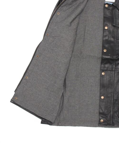 yoused play vintage(ユーズド プレイ ヴィンテージ)の「【別注】YOUSED BARBSON LEATHER JKT(その他アウター・メンズ・ブラック・SMALL/MEDIUM)」の17枚目の写真