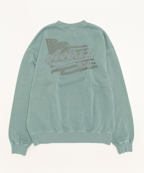 AVIREX(アヴィレックス)の「【WEB&DEPOT限定】PIGMENT DYED CREW NECK SWEAT / ピグメント ダイ クルーネック スウェット / AVIREX / アヴィレックス(スウェット・レディース・レッド/グリーン/ベージュ/チャコール・L/M/XL/XXL)」の8枚目の写真