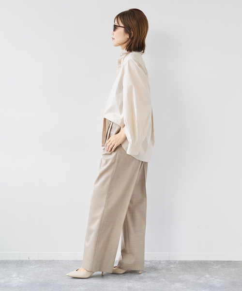 plage（プラージュ）の「les Tendre masculine スラックス（スラックス・レディース・チャコールグレー/ベージュ・34/36/38）」の15枚目の写真