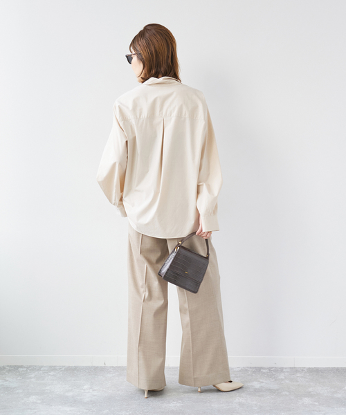 plage（プラージュ）の「les Tendre masculine スラックス（スラックス・レディース・チャコールグレー/ベージュ・34/36/38）」の17枚目の写真