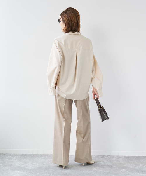 plage（プラージュ）の「les Tendre masculine スラックス（スラックス・レディース・チャコールグレー/ベージュ・34/36/38）」の18枚目の写真